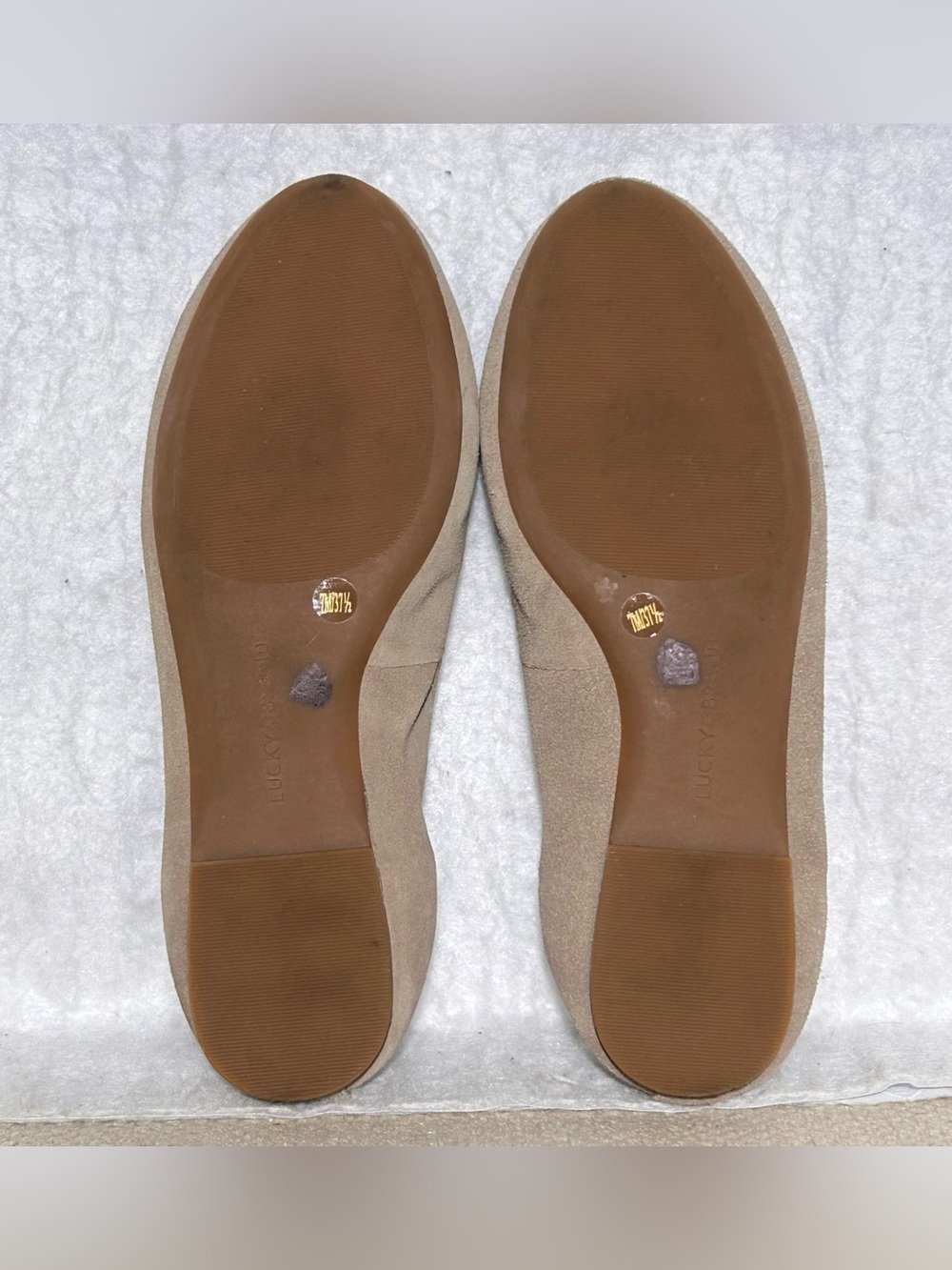 Lucky Brand Womens MyLyndia Tan Suede Bendable Casual SlipOn Loafer Shoes SZ 7M - Picture 8 of 11